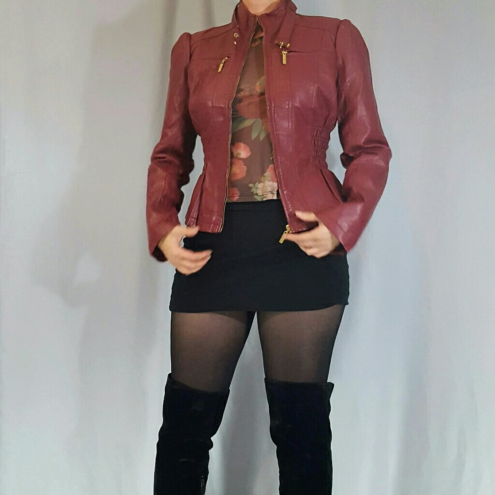 Nwot Faux leather jacket